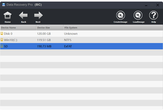 Disk list