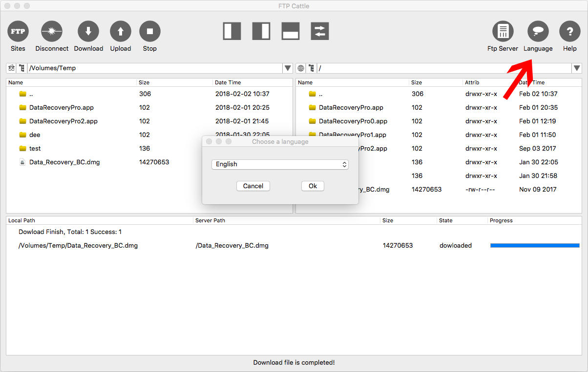 Configure the FTP server